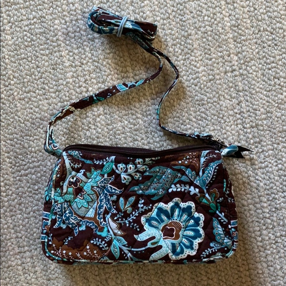 Like-new Vera Bradley pouch or makeup bag w/ strap